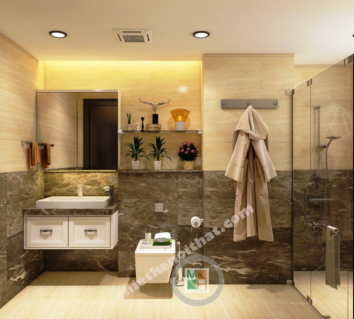Thi công căn hộ hiện đại nhà anh Thắng tại Mandarin Garden Hòa Phát